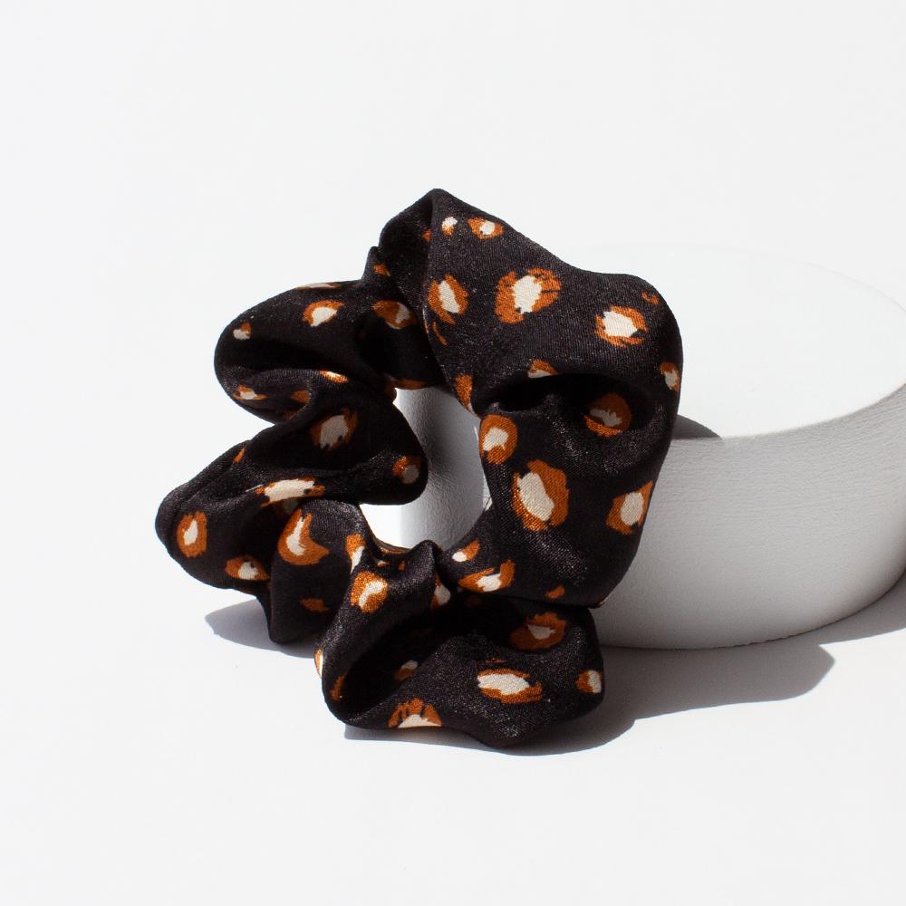 ADORN by MAE. Elastic Scrunchie Stay Wild Black-Matakana Pharmacy