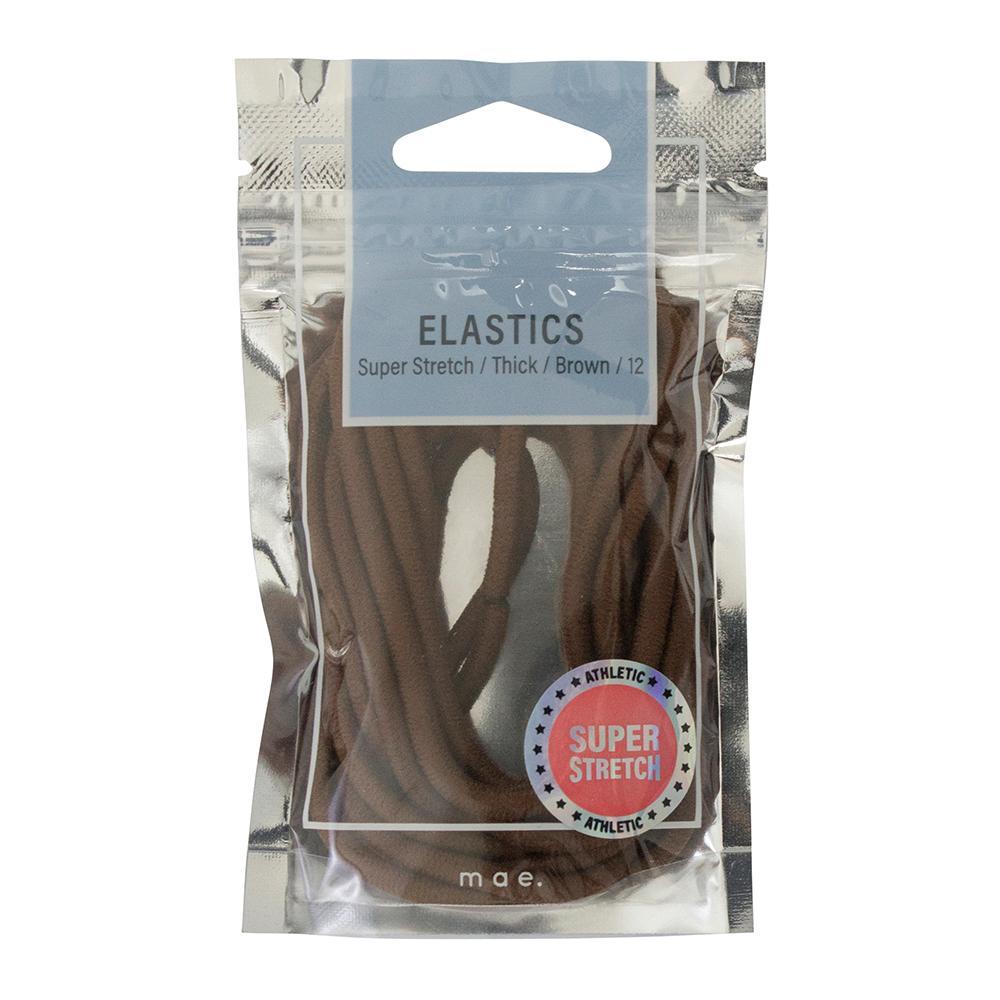 MAE Elastics Thick Brown 12pk-Matakana Pharmacy