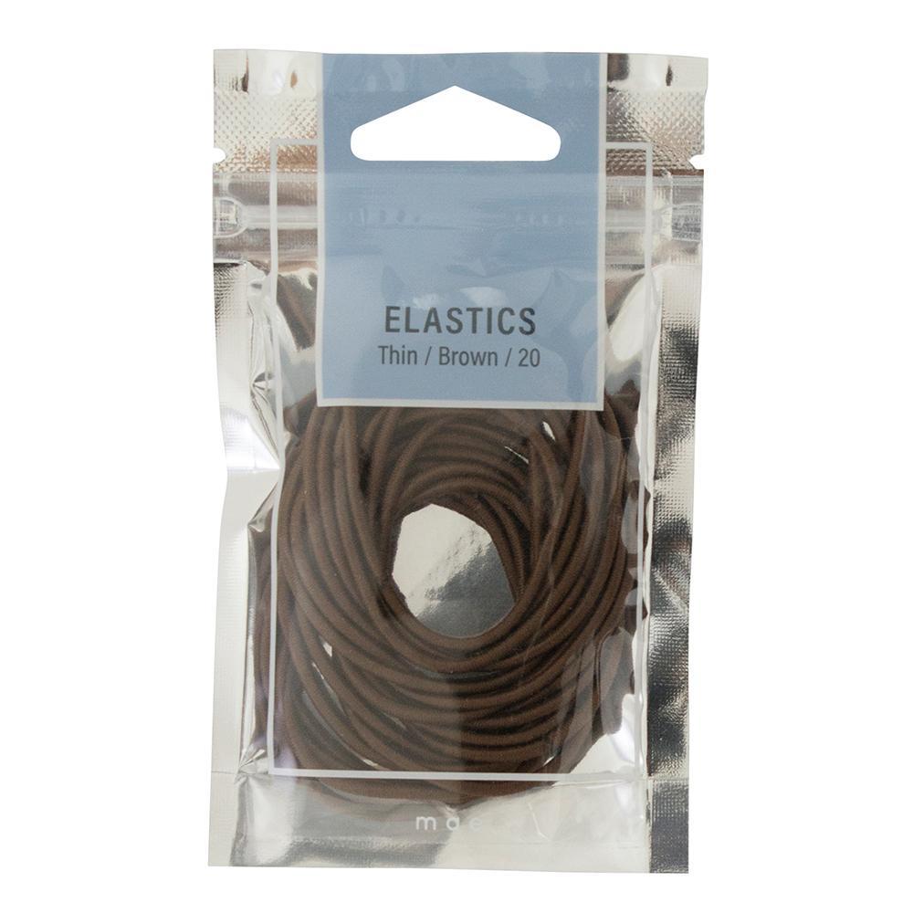 MAE Elastics Thin Brown 20pk-Matakana Pharmacy