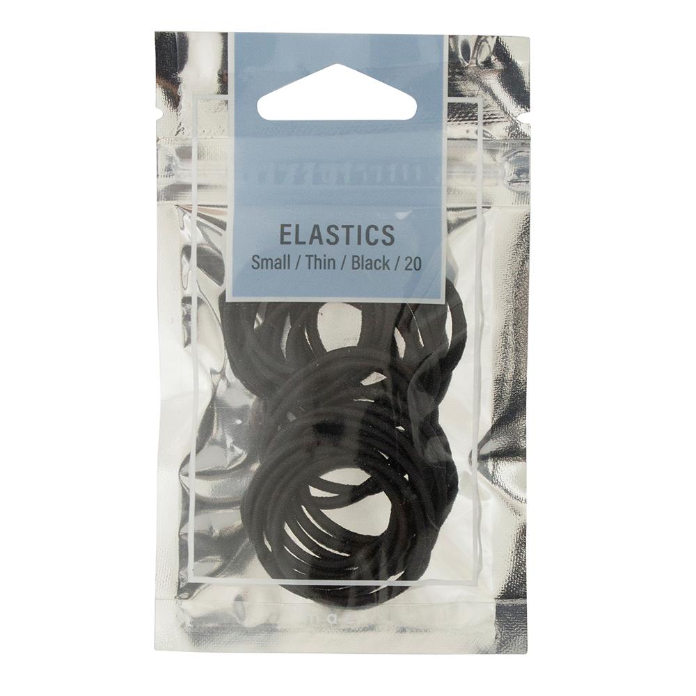 MAE Elastics Small Think Black 20pk-Matakana Pharmacy