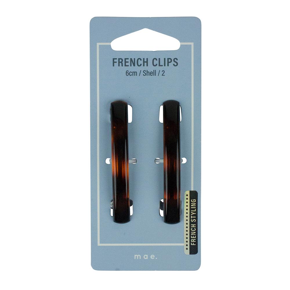 MAE French Clip 6cm Shell 2pk-Matakana Pharmacy