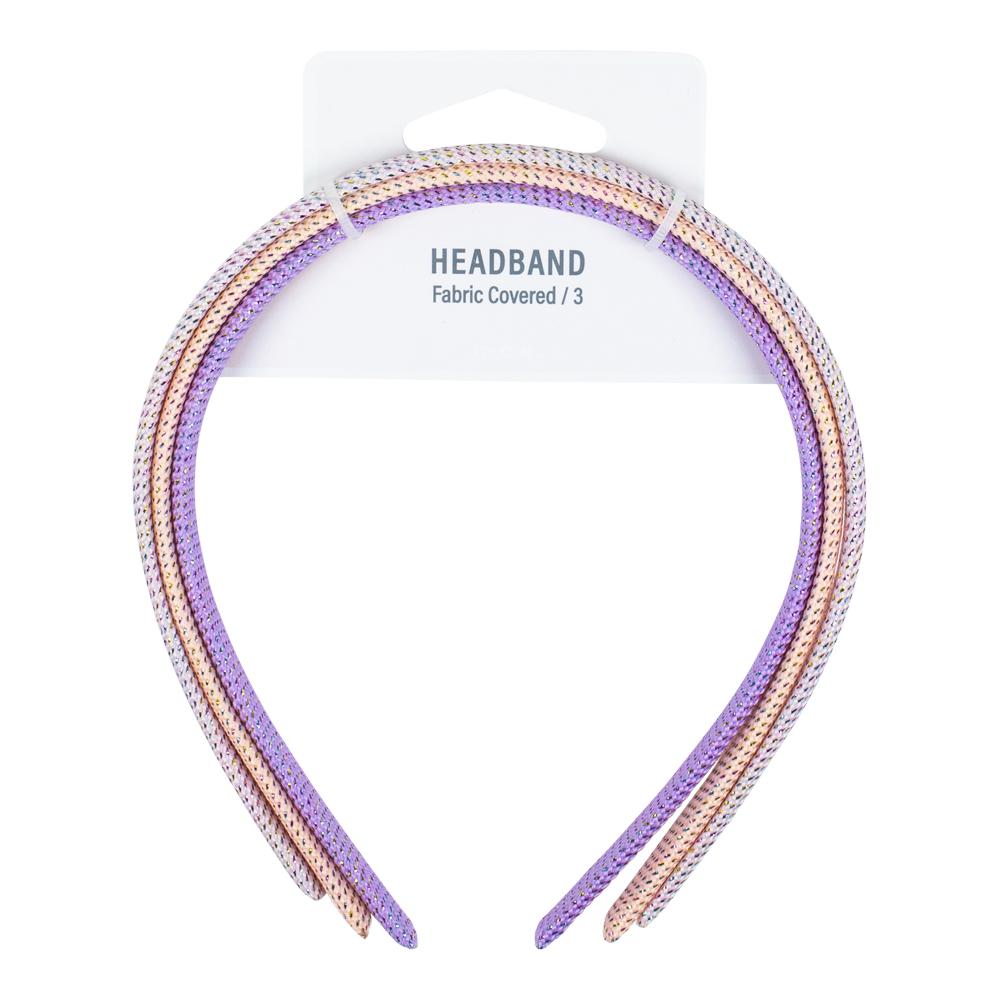 MAE Headbands Fabric Covered 3pk-Matakana Pharmacy