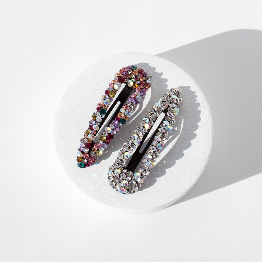 ADORN by Mae. One Touch Clips X-Large Rhinestone Multi 2pk-Matakana Pharmacy