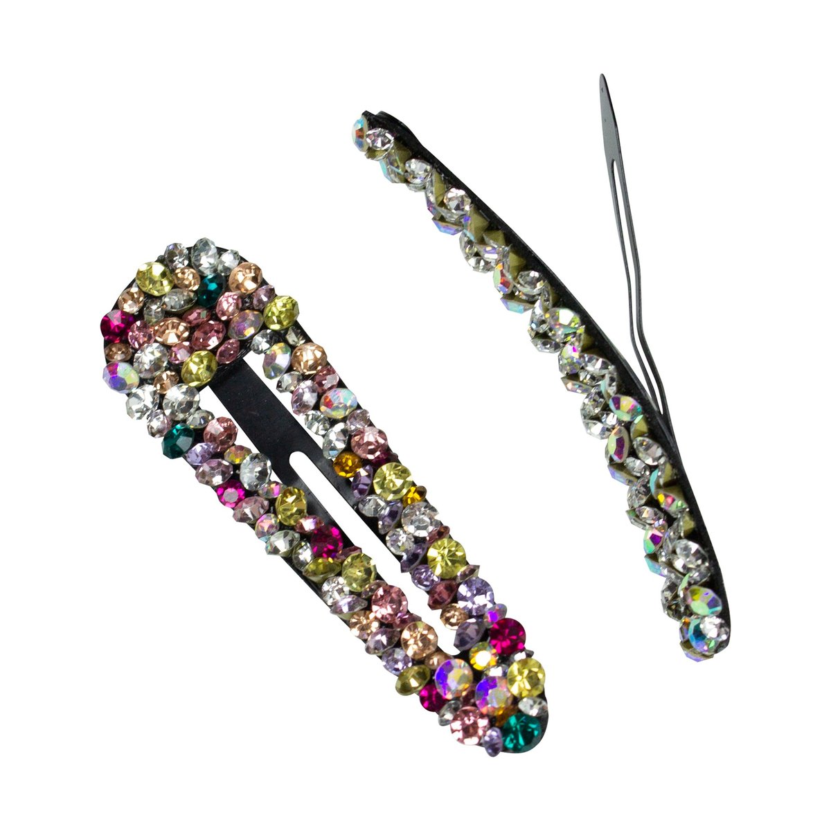 ADORN by Mae. One Touch Clips X-Large Rhinestone Multi 2pk-Matakana Pharmacy