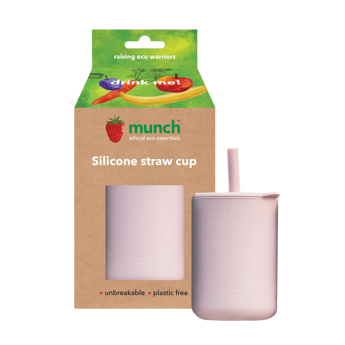 MUNCH Silicone Cup with Straw-Matakana Pharmacy