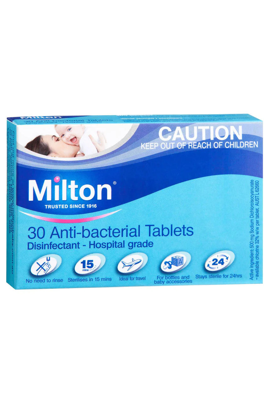 Milton Antibacterial Tablets 30pk-Matakana Pharmacy