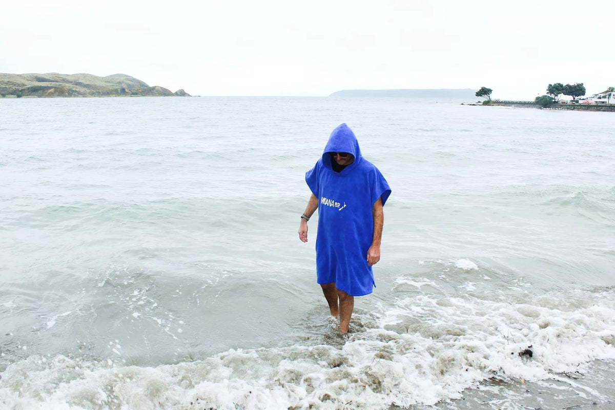 Moana Towel Hoodie Kids - Blue-Matakana Pharmacy