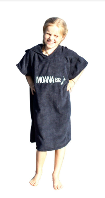 Moana Towel Hoodie Kids - Blue-Matakana Pharmacy