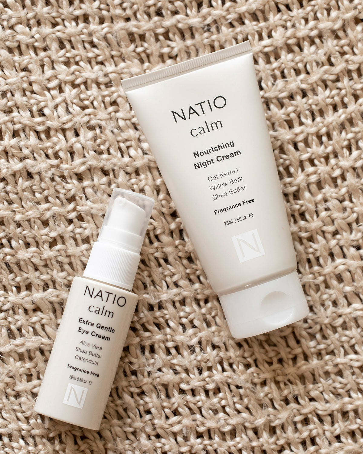 NATIO Calm Extra Gentle Eye Cream 20ml-Matakana Pharmacy