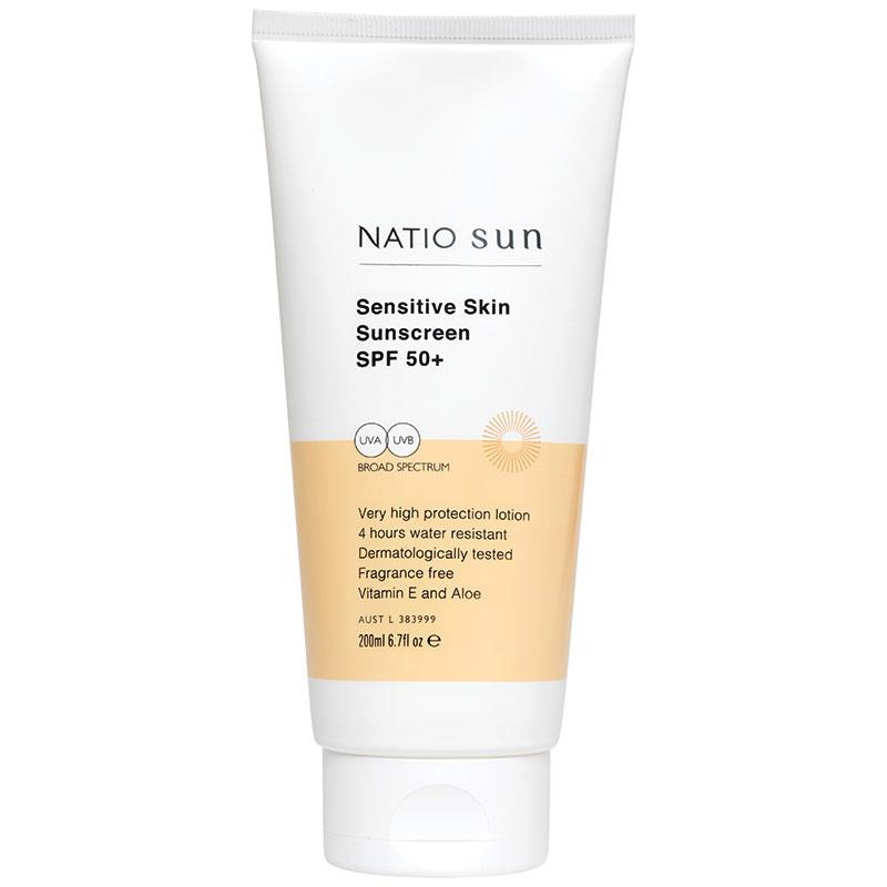 NATIO Sens Skin S/sc SPF50+ 200ml-Matakana Pharmacy