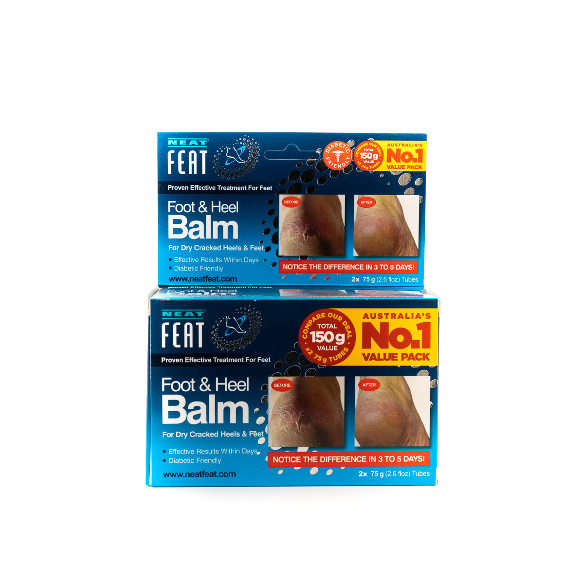 NEAT Foot & Heel Balm 75g 2pk-Matakana Pharmacy