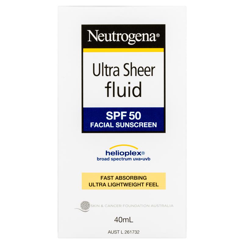 NEUTROGENA Ultra Sheer Sunscreen SPF50 40ml-Matakana Pharmacy