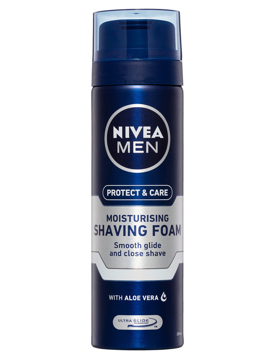 NIVEA Men's Moiturising Shaving Foam 200ml-Matakana Pharmacy