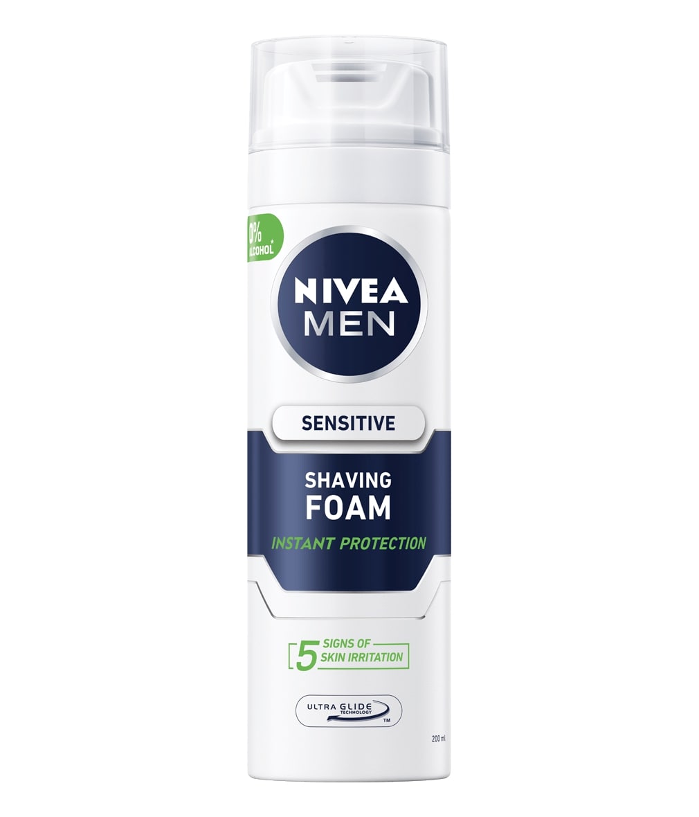 NIVEA Men's Sensitive Shaving Foam 200ml-Matakana Pharmacy
