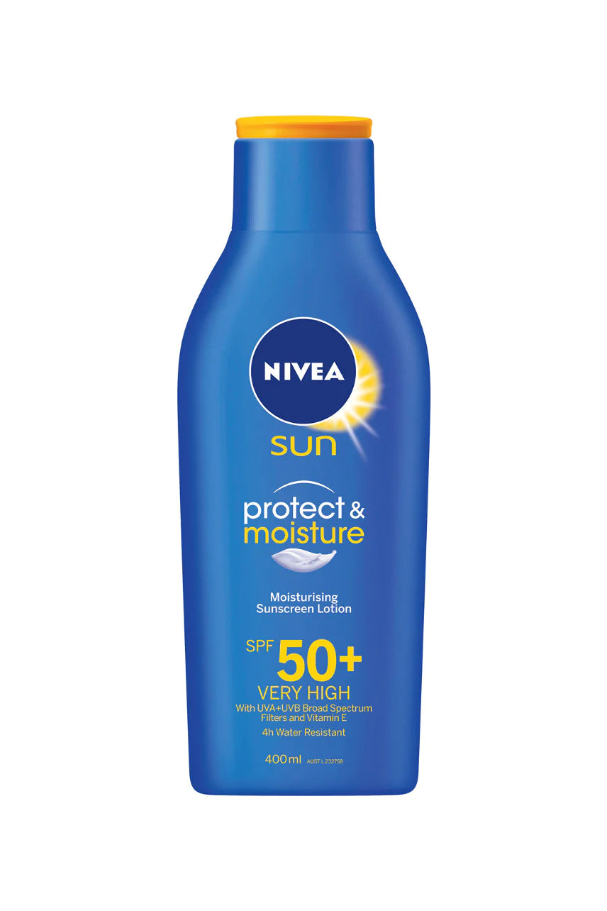 NIVEA Sun Moist Lotion SPF50+ 400ml-Matakana Pharmacy