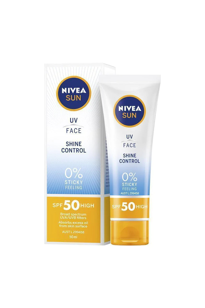 NIVEA Sun UV Face Shine Control Cream SPF50 50ml-Matakana Pharmacy