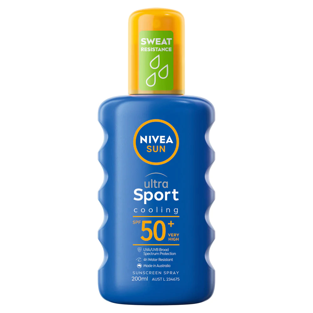 NIVEA Sun Ultra Sport Spray SPF50+ 200ml-Matakana Pharmacy