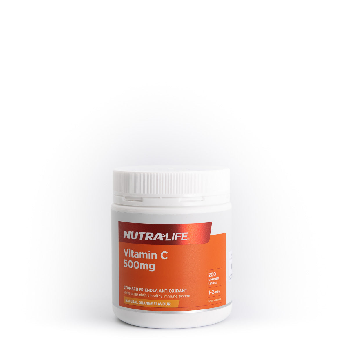 NUTRALIFE Vitamin C 500mg Chewable 200tabs-Matakana Pharmacy