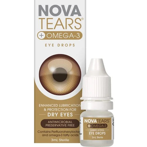 NovaTears Omega Eye Drops 3ml-Matakana Pharmacy