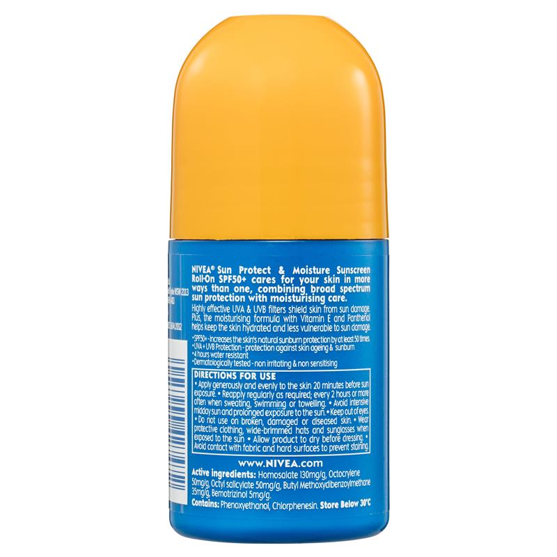 NIVEA Sun Lotion Roll On SPF50 65ml-Matakana Pharmacy