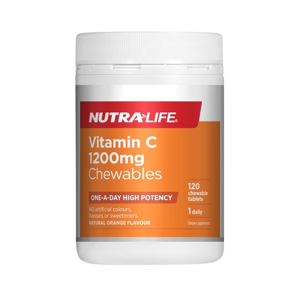NUTRALIFE Vitamin C 1200mg Chewable 120tabs-Matakana Pharmacy
