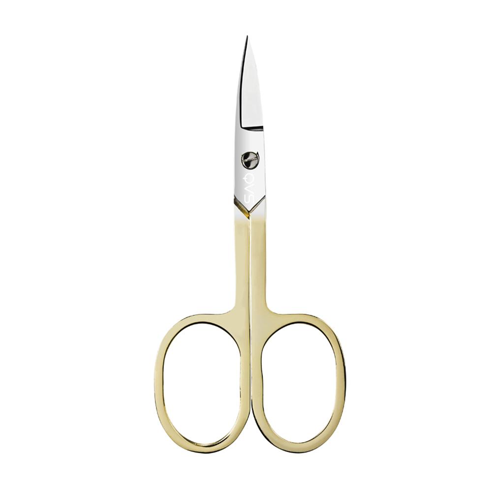 QVS Nail Scissors Curved Blade Gold-Matakana Pharmacy