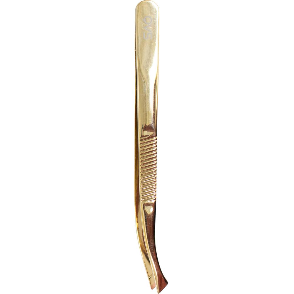 QVS Easy View Square Tip Tweezers - Gold-Matakana Pharmacy