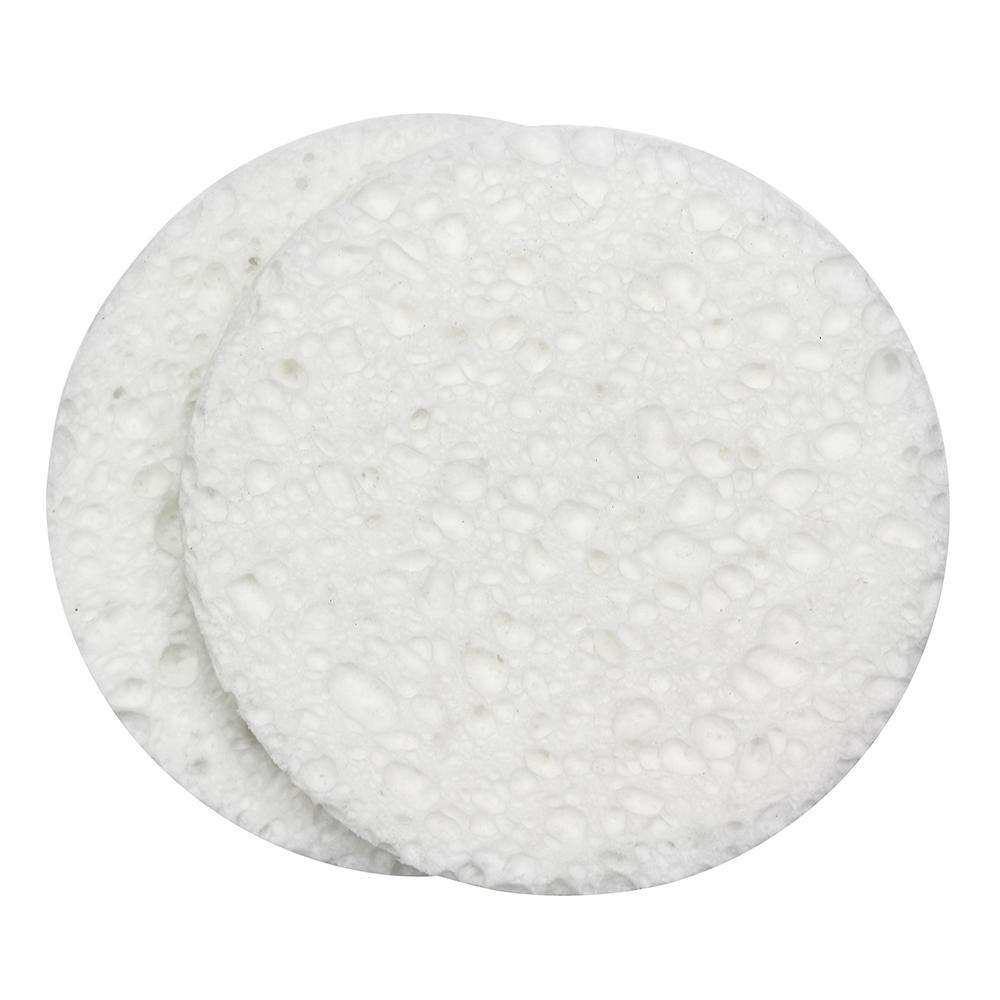 QVS Facial Cleansing Sponges 2pk (Natural Cellulose)-Matakana Pharmacy