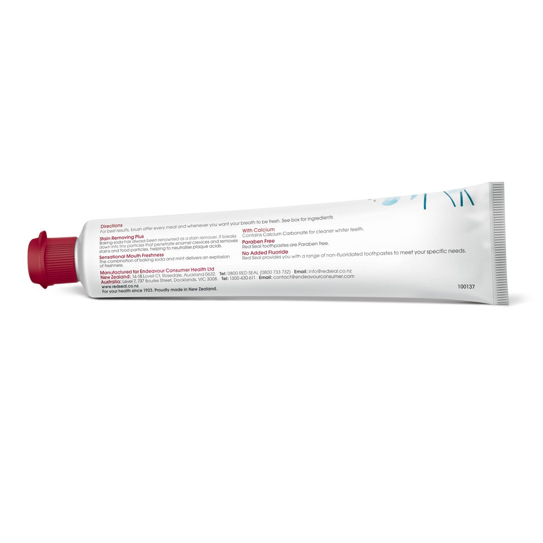 RED SEAL Baking Soda Toothpaste 100g-Matakana Pharmacy