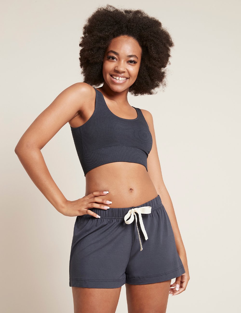 BOODY Ribbed Seamless Bra Storm L-Matakana Pharmacy