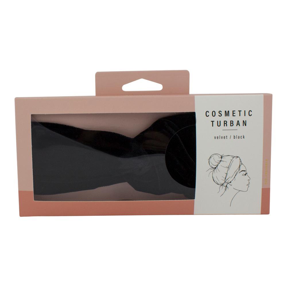 SIMPLY ESSENTIAL Velvet Cosmetic Turban Black-Matakana Pharmacy