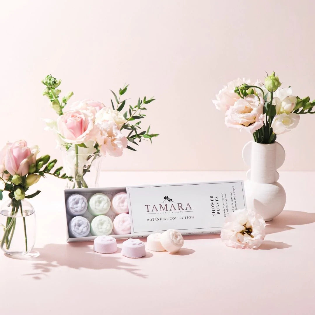 TAMARA Box of 10 Shower Bursts Botanical Collection-Essentially Tamara-Matakana Pharmacy