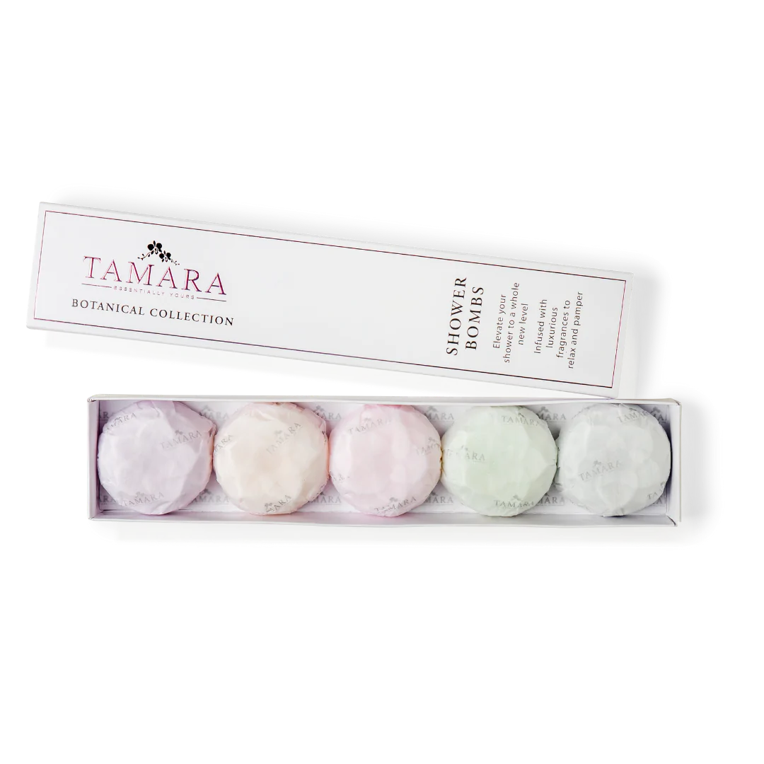 Box of 5 Botanical Collection | Artisan Crafted Shower Bombs-Essentially Tamara-Matakana Pharmacy