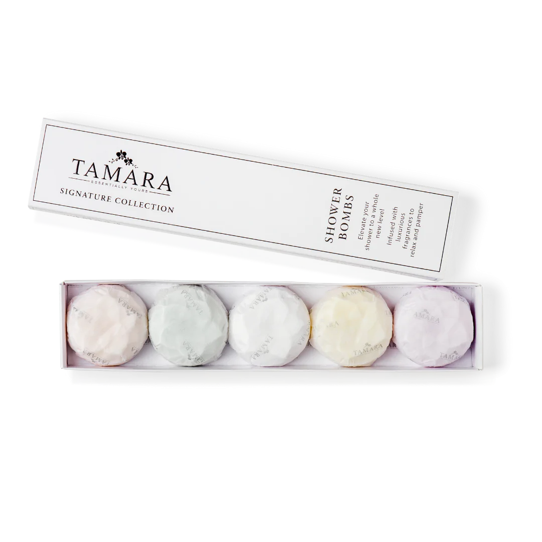 Box of 5 Signature Collection | Artisan Crafted Shower Bombs-Essentially Tamara-Matakana Pharmacy