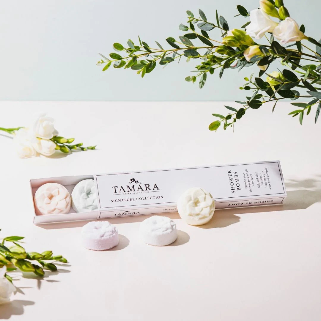 Box of 5 Signature Collection | Artisan Crafted Shower Bombs-Essentially Tamara-Matakana Pharmacy