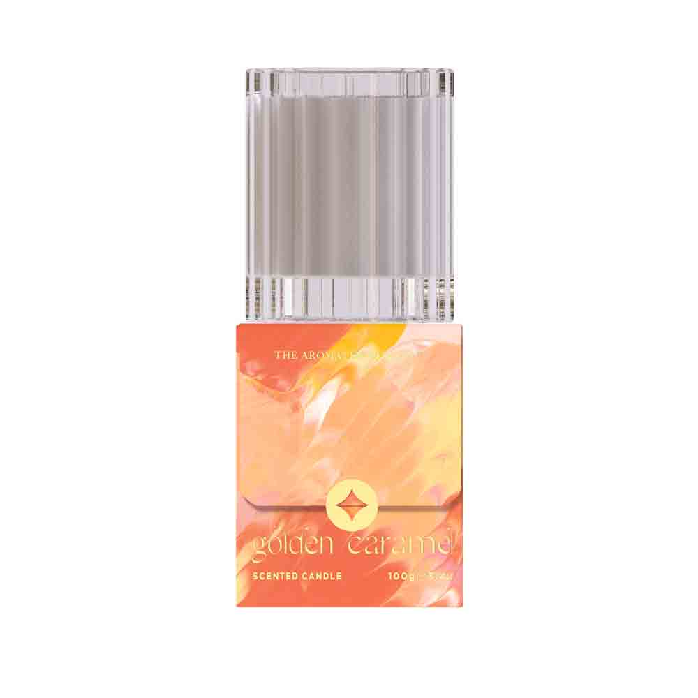 THE AROMATHERAPY CO. Candle Gold Caramel 100g-Matakana Pharmacy