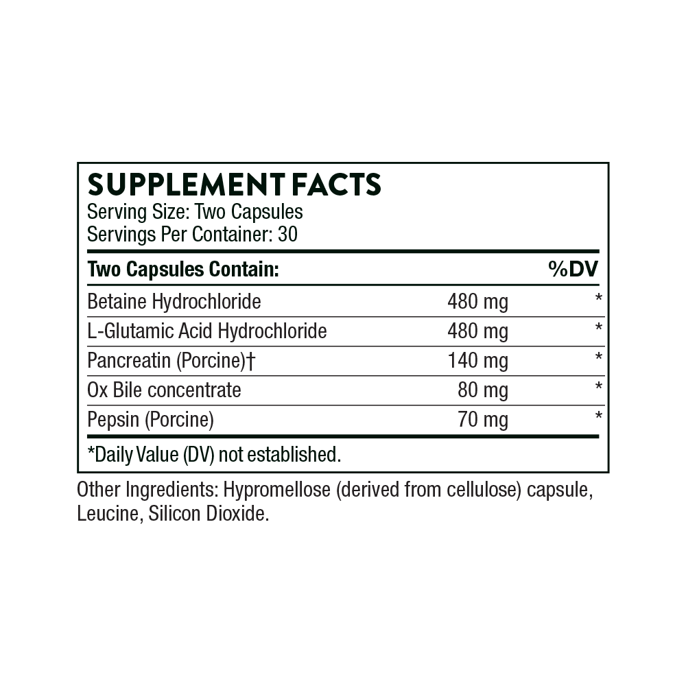 THORNE Advanced Digestive Enzymes (formerly Bio-Gest) 60caps-Matakana Pharmacy