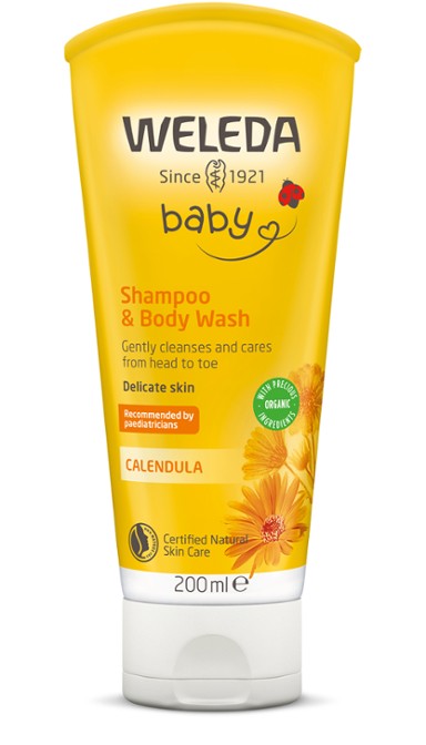 WELEDA Calendula Shampoo & BodyWash Babies 200ml-Matakana Pharmacy